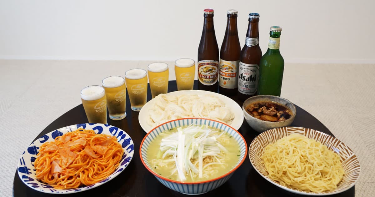 【アンチ糖質制限】マンガ「大市民」のレシピを再現。とことん炭水化物で飲んでみた【夏の麺祭り】