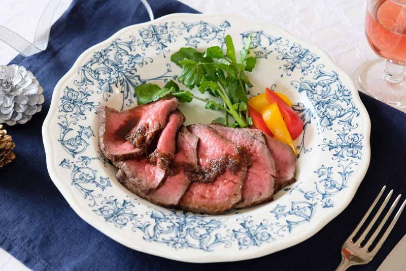 〈お手軽もてなしおつまみレシピ④〉フライパンでつくるローストビーフ