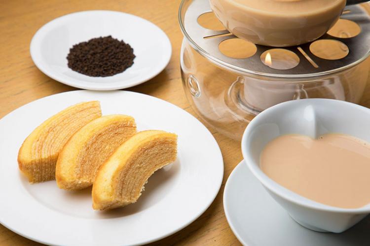 バターバウムクーヘン × ロイヤルミルクティー