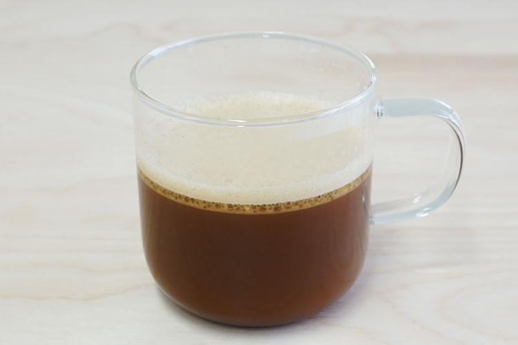 完成したバターコーヒー、その味は？