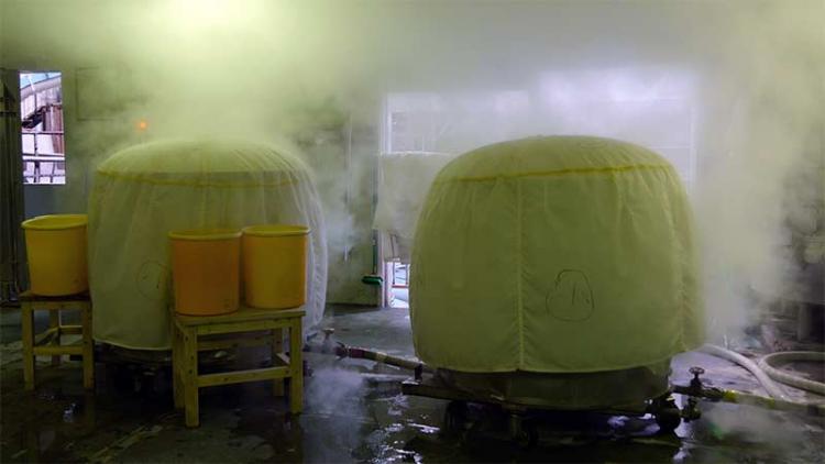 日本酒造りは寒さとともに