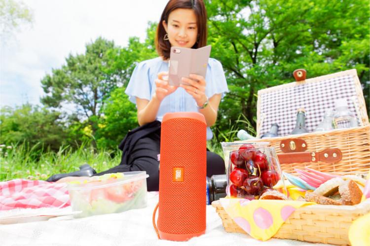 音楽をスピーカーで！JBL FLIP4がオススメです。