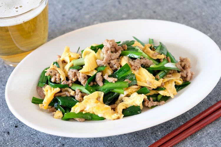 ふんわりニラ玉