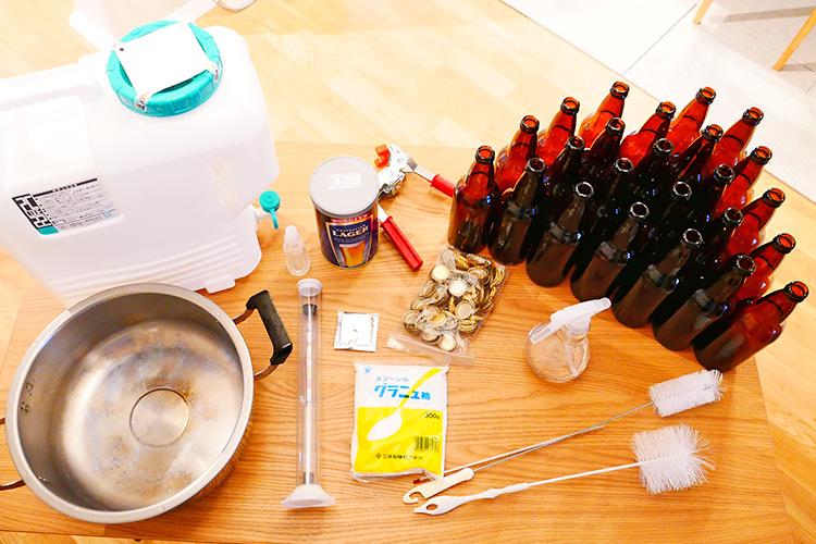 これが材料と道具。