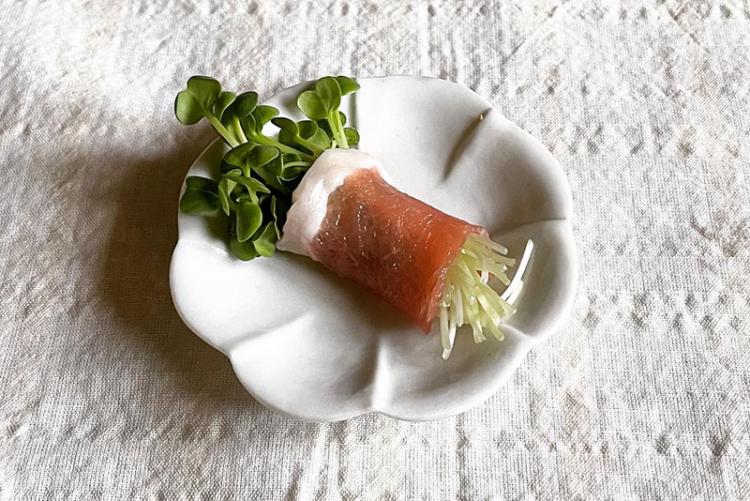 生ハム◯◯おつまみ選手権⑥｜生ハム貝割れ大根