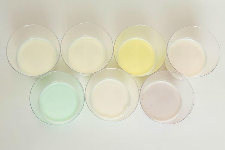 牛乳で割った7種