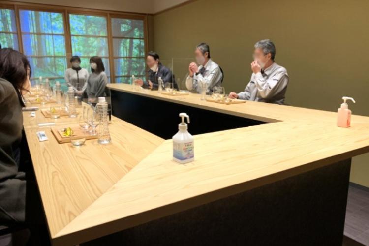 館内のVIP向けテイスティングルーム