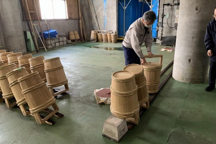 生酛造りに欠かせない暖気樽