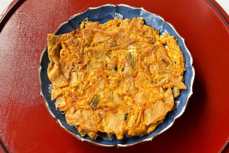 ビャンビャン麺入り玉子焼き