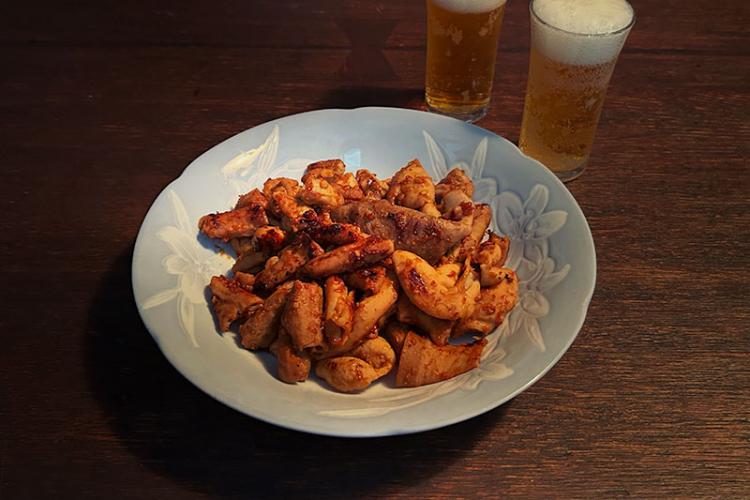 焼きたてあつあつのホルモン