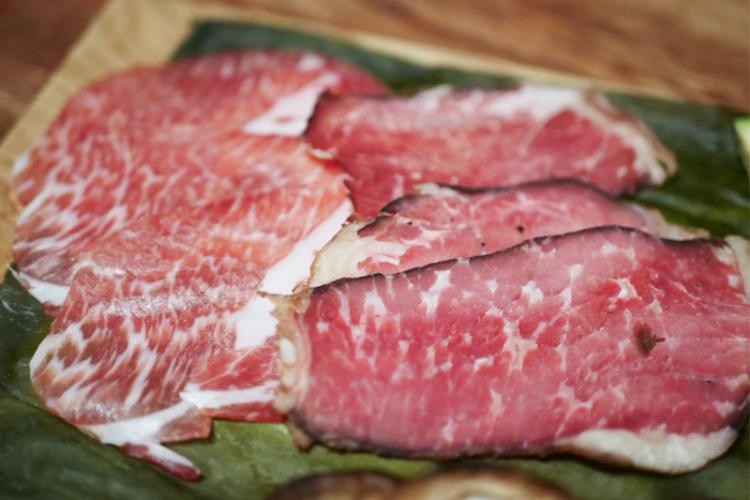 生ハムとローストビーフ