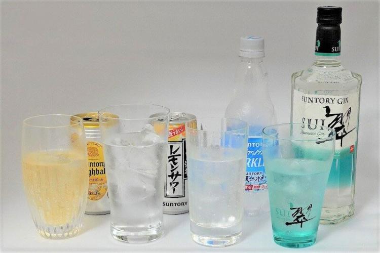 ハイボール、レモンサワー、焼酎ソーダ割、ジンソーダ割